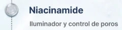 3. La niacinamida que ayuda a disminuir las manchas sin irritar